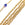 Vente au détail Chaine en Acier Inoxydable Dorée Striée Maille Ovale 7x5mm (50cm)