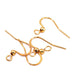 Boucles d'oreilles Crochets Acier inoxydable doré OR 16x20mm (4)