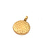 Mini Charm Breloque pleine lune acier doré 8mm (1)