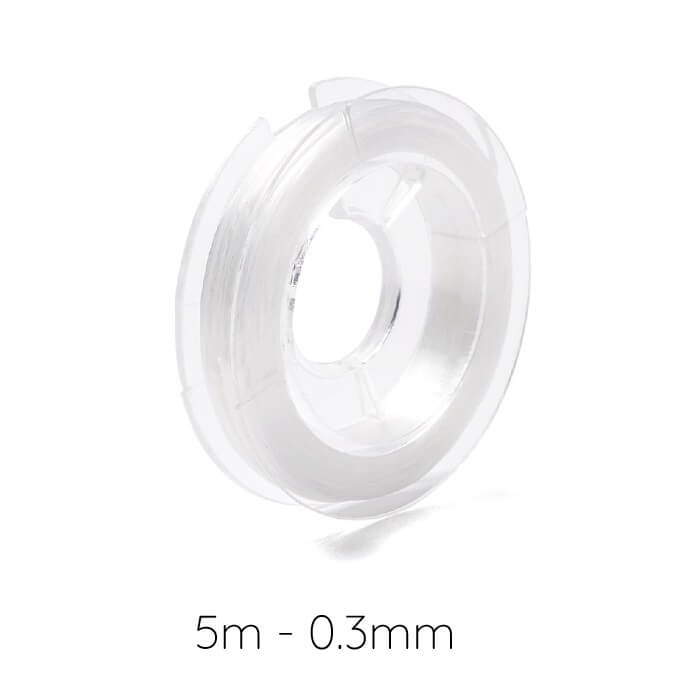 Fil élastique transparent 0.3mm (5m)
