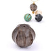Perle ronde lanterne en bois naturel 20mm - trou :2.5mm (1)