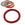 Vente au détail Bracelet jonc crocheté Népalais uni rouge transparent 65mm (1)