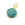 Perlen Einzelhandel Blumenanhänger aus Amazonit und vergoldetem Messing 17 mm – Loch: 4 mm (1)