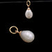 Pendentif Perle d'Eau Douce ovale Baroque - 10mm avec anneau
