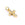 Perlengroßhändler in der Schweiz Charm Anhänger Kreuz Messing Flash Gold – 6 Zirkone – 12 x 8 mm (1)