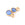 Perlen Einzelhandel Runder Chalcedon-Charm-Anhänger in goldenem Sterlingsilber – 5 mm (2)