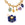 Perlengroßhändler in der Schweiz Blumenanhänger aus Lapislazuli facettierte Perlen und Goldkupfer 10 x 14 mm (1)