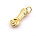 Pendentif poing en laiton doré 20m - Trou: 3mm (1)