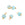 Grossiste en Breloque amazonite à facettes 4mm laiton doré - Trou: 0.8mm (5)