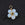 Grossiste en Pendentif fleur perles opalite et cuivre doré 17mm-Trou 3mm (1)