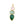 Grossiste en Pendentif en pierre de lune, aventurine et onyx vert 22x8mm (1)