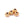 Perlen Einzelhandel Gerillte Rondellperle – Goldfarbenes Messing – 6 x 5 mm – Loch: 1 mm (4)
