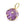 Grossiste en Pendentif fleur en améthyste et laiton doré 17mm - Trou: 4mm (1)