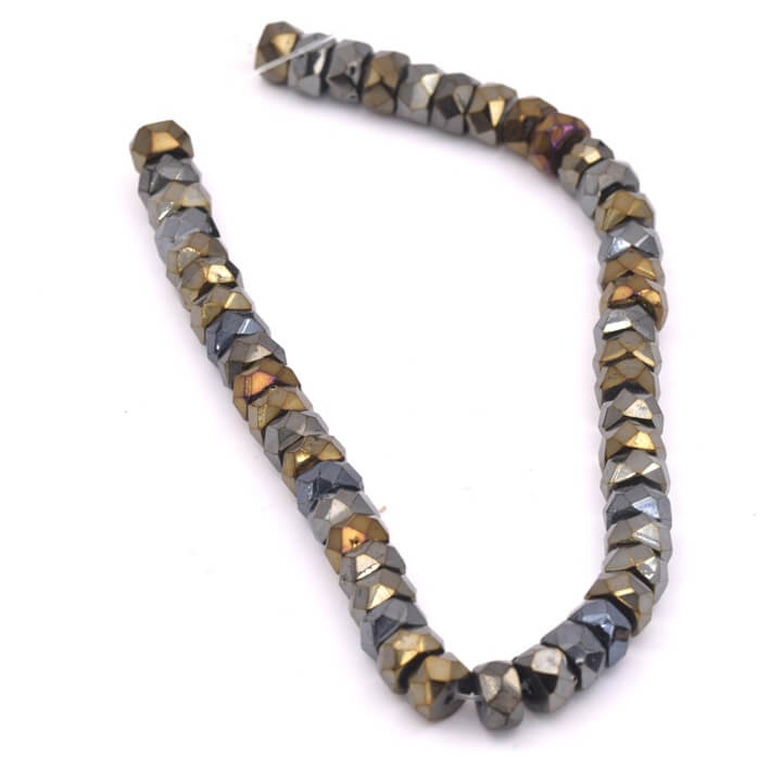 25 Perles Facettées En Olivine Bohème – 6 Mm, Marque Preciosa, Fabriqué En France