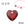 Grossiste en Crystal4You 6432 pendentif COEUR Siam 8mm (2)