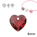 Crystal4You 6432 pendentif COEUR Siam 8mm (2)