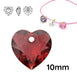 Crystal4You 6432 pendentif COEUR Siam 10mm (1)