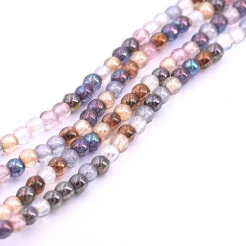 Kaufen Sie Perlen in der Schweiz Glasschliffperlen Luster Mix 4mm (1 fil-100 perlen)