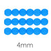 Perle ronde de Bohème fluo Neon bleu electric blue 4mm (50)
