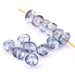 Perle rondelles baroques Bohème Luster Transparent Blue 6-8mm (10g)