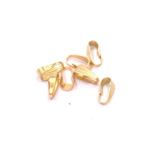 Bélière pour pendentif acier inoxydable doré 8.5x3.5mm (4)