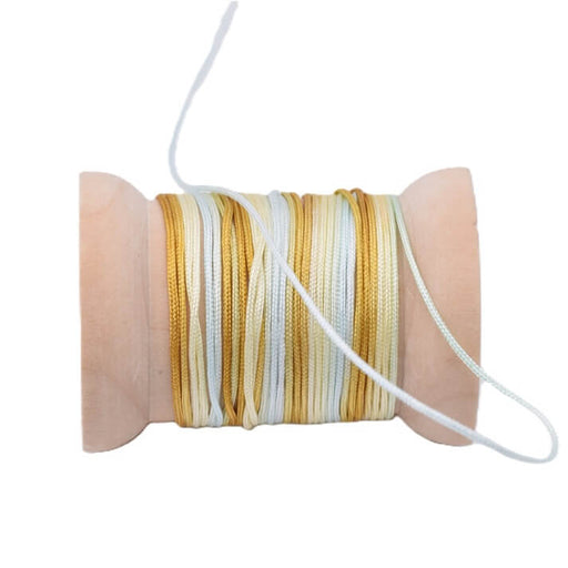 Senfgelb-blau-weiße geflochtene Nylonschnur – 0.8 mm (5 m)