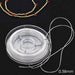 Fil élastique stretch plat blanc 0.38mm - Bobine de 10m (1)