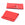 Perlen Einzelhandel Etuiförmiger Beutel aus roter Samt-Mikrofaser, 15 x 8 mm (1)
