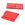 Vente au détail Pochette forme étui en microfibre rouge velour 15x8mm (1)