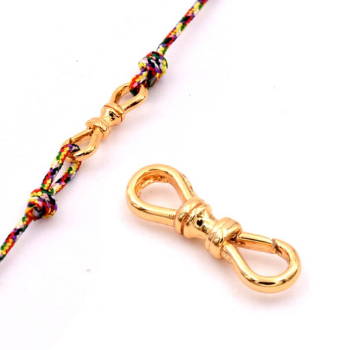 Fermoir crochet doré qualité - 16x5mm (1)