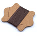 Cordon nylon torsadé ciré Brésilien marron chocolat 0.45mm bobine de 20m (1)
