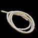 Perles d'eau douce bouton rondelle white cream - 3x1.5mm - Trou: 0.5mm (1 fil 38cm)