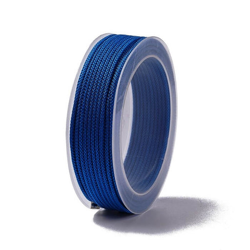 Cordon nylon soyeux tressé bleu roi 1.5mm - Bobine 20m (1)