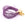 Vente au détail Cordon fil métallique et polyester violet 1mm (3m)
