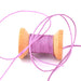 Cordon tressé polyester violet parme mauve - 0.8mm (5m)
