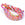 Perlengroßhändler in der Schweiz Polyester-Flechtkordel – 4 mm rosa weiß blau und gelb (50 cm)