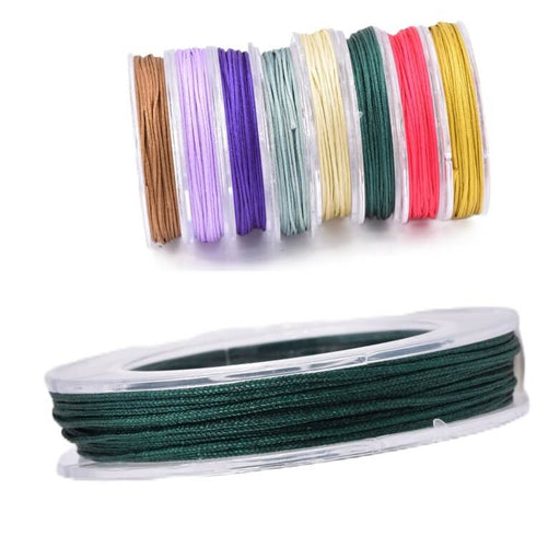 Cordon Tressé en Nylon - 0.8mm - vert sapin - Bobine de 8m (1)