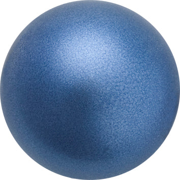 Perle nacrée ronde Preciosa Blue - Pearl Effect - 12mm (5)