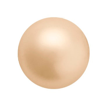 Perle nacrée ronde Preciosa Gold - Pearl Effect - 6mm (20)