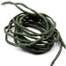 Cordon de soie naturelle teinture main vert olive foncé 2mm (1m)