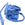 Vente au détail Ruban de soie sari recyclé effiloché froissé bleu 30mm (1m)