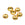 Grossiste en Coquilles fleur en laiton doré 8mm - Trou 1mm (6)