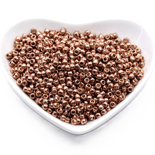 ccPF593 - Perles de rocaille Toho 8/0 Galvanized Almond PF (10g)
