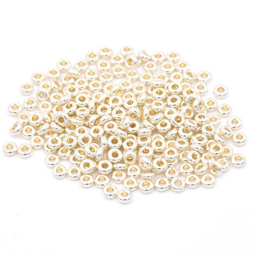Achat ccPF558 - toho demi round 8/0 PermaFinish - Galvanized Aluminium 3x1.5mm (5g)