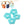 Grossiste en Perle forme fleur en résine turquoise laiteux 14.5mm - Trou : 5mm (4)