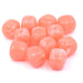 Perle cube arrondi en résine rose 17x16 mm - Trou : 2 mm (12)