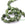 Vente au détail Perle ovales roulé en jade vert foncé 10x11-14mm - Trou: 0.8mm (1 fil-37cm)