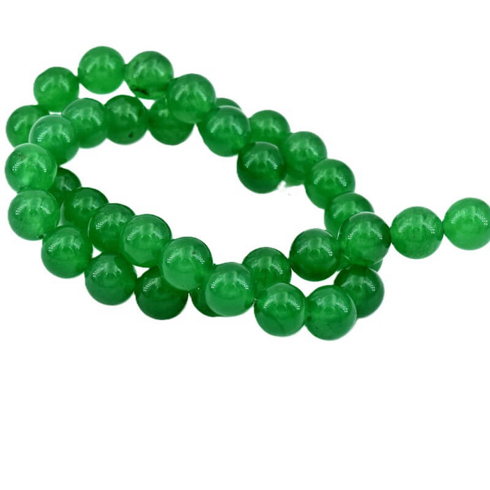 Perles ronde en aventurine verte naturelle - Trou: 1mm