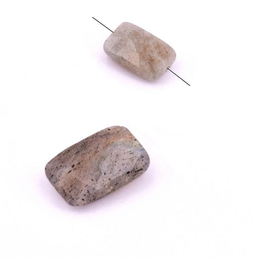 Perle rectangle Labradorite à facettes 12x8mm - Trou: 1mm (1)