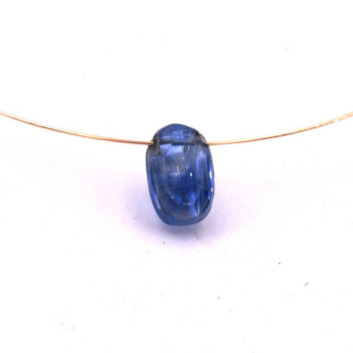 Kaufen Sie Perlen in der Schweiz Blauer Kyanit facettierter ovaler Perlenanhänger 7-8x5-6mm (1)